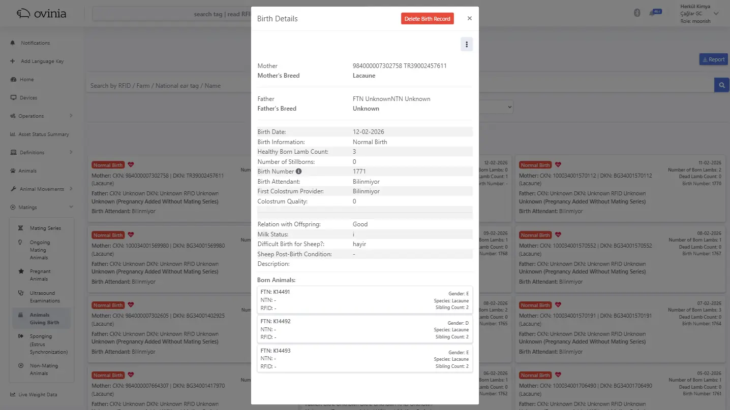 Breeding History and AI Success Monitoring